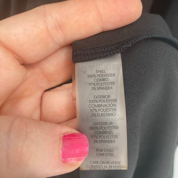 Karl Lagerfeld Paris Womens Black & White Ruched Sport Dress with Collar Size 14 - Picture 12 of 13